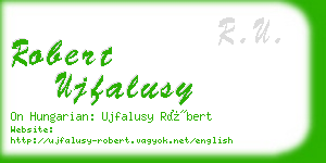 robert ujfalusy business card